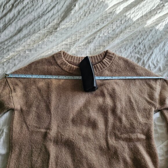 Jcrew Oversized Crewneck Merino Alpaca Supersoft Yarn - 2018 - Camel - Sz XXS - Picture 9 of 13